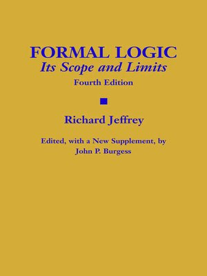 cover image of Formal Logic